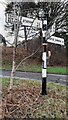 NY5054 : Cumberland County Council finger signpost at cross roads at south end of Faugh by Roger Templeman