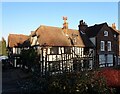 TQ6668 : Cobham - The Leather Bottle Inn from the churchyard by Rob Farrow