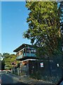 TQ2175 : Vine Road Level Crossing signal box, Barnes by PAUL FARMER