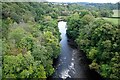 SJ2741 : Afon Dyfrdwy (River Dee) seen from the Pontcysyllte Aqueduct by Jeff Buck