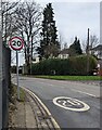 ST3088 : Start of the 20 zone, Queen's Hill, Newport by Jaggery