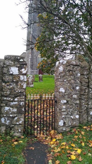 Side gate into Carew Cheriton Church - St Marys