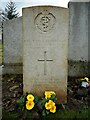 NS5455 : Commonwealth War Grave, Mearns Cemetery by Richard Sutcliffe