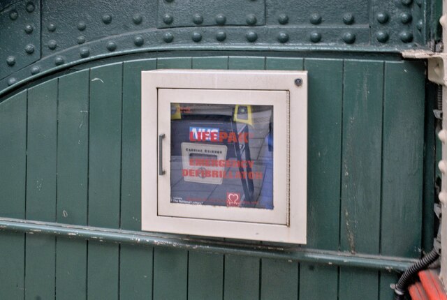 Defibrillator at the railway station