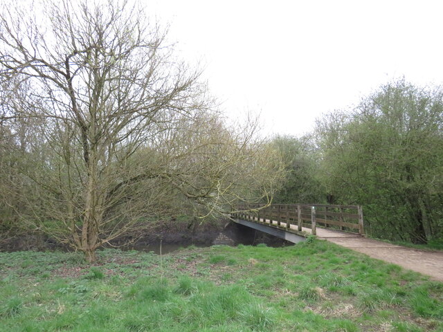 Footbridge over the River Brent near Hanwell