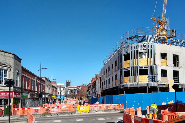 Victoria Street pedestrianised in Wolverhampton