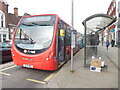 SU8692 : A red First Bus in High Wycombe Town Centre by David Hillas