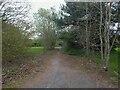 ST3759 : Former entrance to the officer's mess on the former RAF Locking  by S