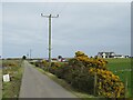 NJ9512 : Golf club access road near Bridge of Don, Aberdeen by Malc McDonald