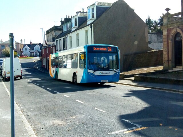 Stagecoach Bus on Hamilton Street, Girvan