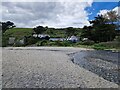 SW8938 : Shallikabooky Beach Hut from Pendower Beach by Rob Farrow