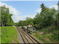 SU8329 : Railway line and substation near Liphook by Malc McDonald