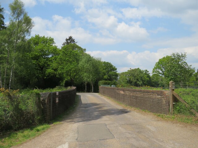 Bridge over a railway near Liphook