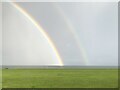 NO6239 : West Links, Arbroath, framed by a double rainbow by David Robinson