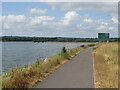 SZ0091 : Path alongside Holes Bay, Poole by Malc McDonald