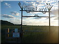 NT6677 : Rural East Lothian : Farm Sign At Eweford Farm Road End, Near Dunbar by Richard West