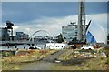 NS5665 : Some iconic Glasgow buildings beside the River Clyde by Richard Sutcliffe