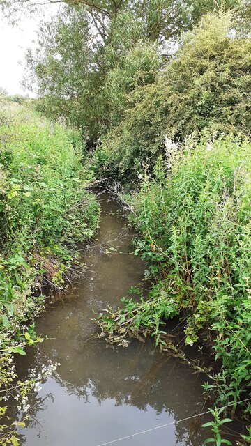 River Eye viewed from bend in Stonesby Road NW of Sproxton