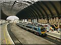 SE5951 : Three trains in York station by Stephen Craven