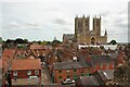 SK9771 : Looking towards Lincoln Cathedral from Lincoln Castle by Graham Robson