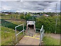 SP8988 : Footpath into the St James industrial estate, Corby by Tim Heaton