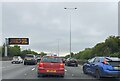 TQ0169 : M25 congestion near Egham by Robin Stott