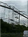 ST4874 : Scaffolding and erection of power lines, by M5 west of Portbury by David Smith