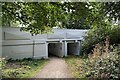 SP3065 : Flood relief conduits, Prince's Bridge, Leamington by Robin Stott