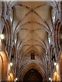 HY4410 : Kirkwall - St Magnus Cathedral - Nave roof by Rob Farrow