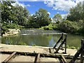 SP5207 : Weir at Parson's Pleasure, River Cherwell by Hannah Jones