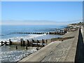 SH6016 : Groynes along the sea wall, Barmouth by Malc McDonald