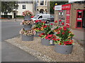 TG2830 : Flower display outside post office by David Pashley