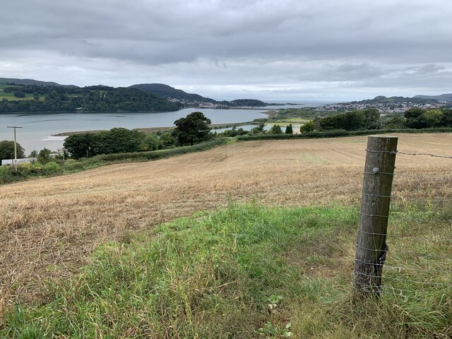 Conwy castle, town and the cob in the mid distance