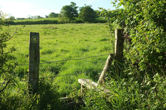 Illegal stile on path