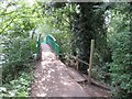 SJ5010 : Footbridge over Rea Brook, Shrewsbury by Malc McDonald