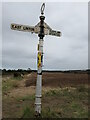 NT6075 : Rural East Lothian : East Lothian County Council fingerpost at Grangemuir crossroads by Richard West