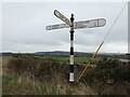 NT5974 : East Lothian Landscape : ELCC fingerpost at Luggate by Richard West