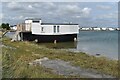 SZ6999 : Houseboat at high tide, The Kench by David Martin