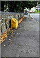 ST3090 : Fallen leaves on the Yewberry Close pavement, Malpas, Newport by Jaggery