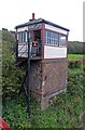 SD0896 : Preserved Furness Railway signal box, Ravenglass by Chris Allen