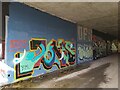 SE3118 : Horbury Underpass of Graffiti by Phillip De-Vere