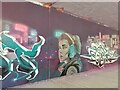 SE3118 : Horbury Underpass of Graffiti by Phillip De-Vere