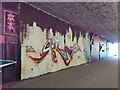 SE3118 : Horbury Underpass of Graffiti by Phillip De-Vere