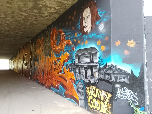 Horbury Underpass of Graffiti