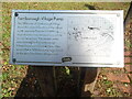 TQ4464 : Information Notice by Farnborough Village Pump by David Hillas