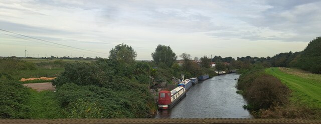 March: Old River Nene from the railway bridge