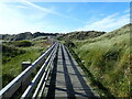 SH5722 : Boardwalk through the dunes to Benar Beach by Eirian Evans