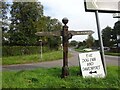 SO7695 : Direction Sign - Signpost on the A454 at Wyken by Mr Red