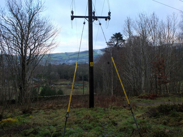 Power line near Tantah