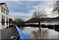 SO7875 : Flood defences at Millside Court, Bewdley by Mat Fascione